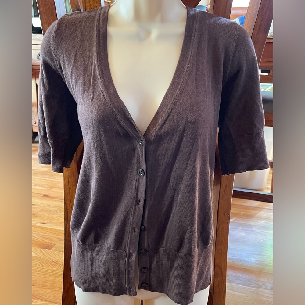 Halogen XL brown cardigan